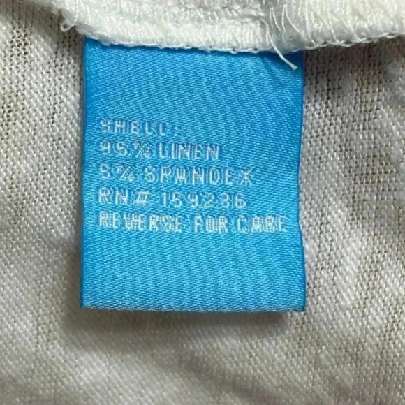 J. McLaughlin Linen Tunic White Medium Oversized - Picture 4 of 7